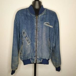 Distressed VTG Harley Davidson Denim Jacket